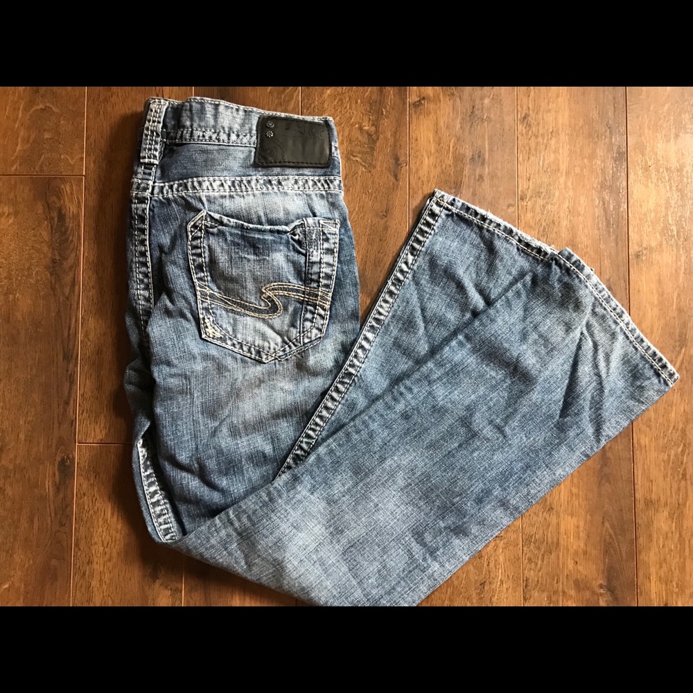 Men’s Silver Jeans Mash Straight sz 30x32